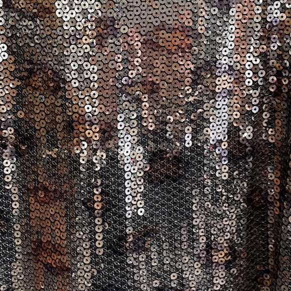 Leopard 🐆 Sequin Tank,  Silver, Black & Gold - Picture 4 of 7